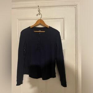 Gap navy blue Henley top